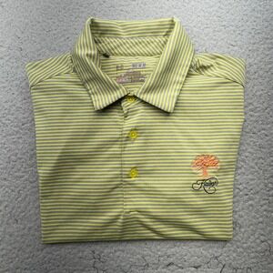 Kiawah Island Polo Shirt Men Medium Yellow Gray Performance Golf  Under Armour